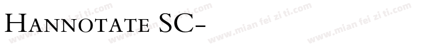 Hannotate SC字体转换